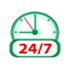 پاسخگویی 24 ساعته
